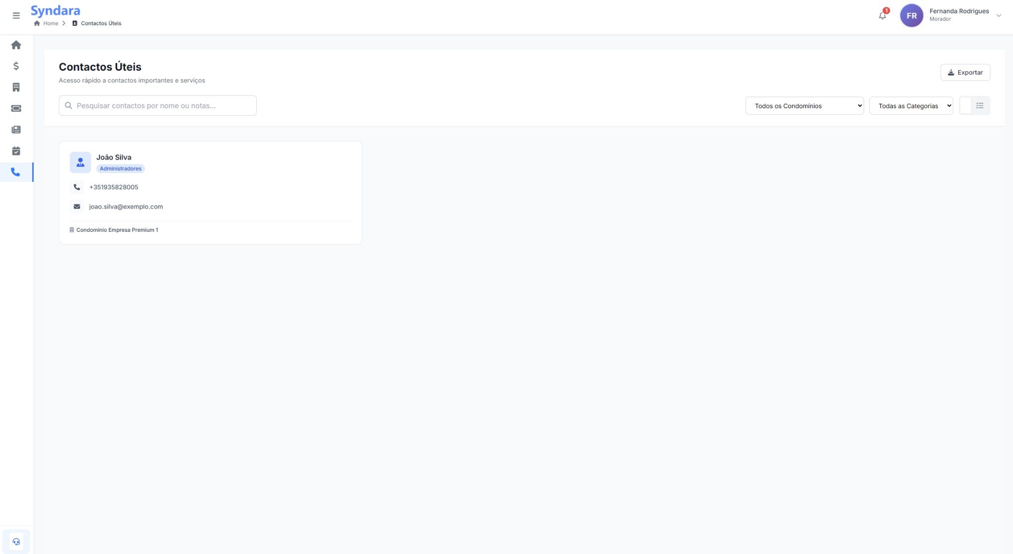 Contactos Úteis Web