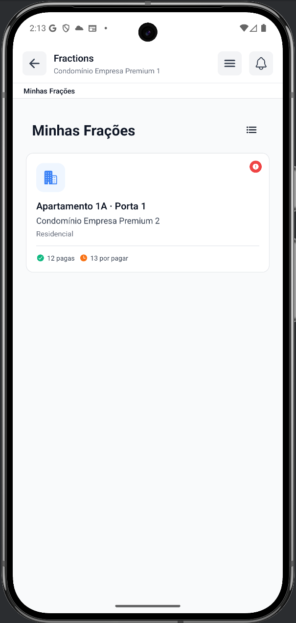 Minhas Frações Mobile